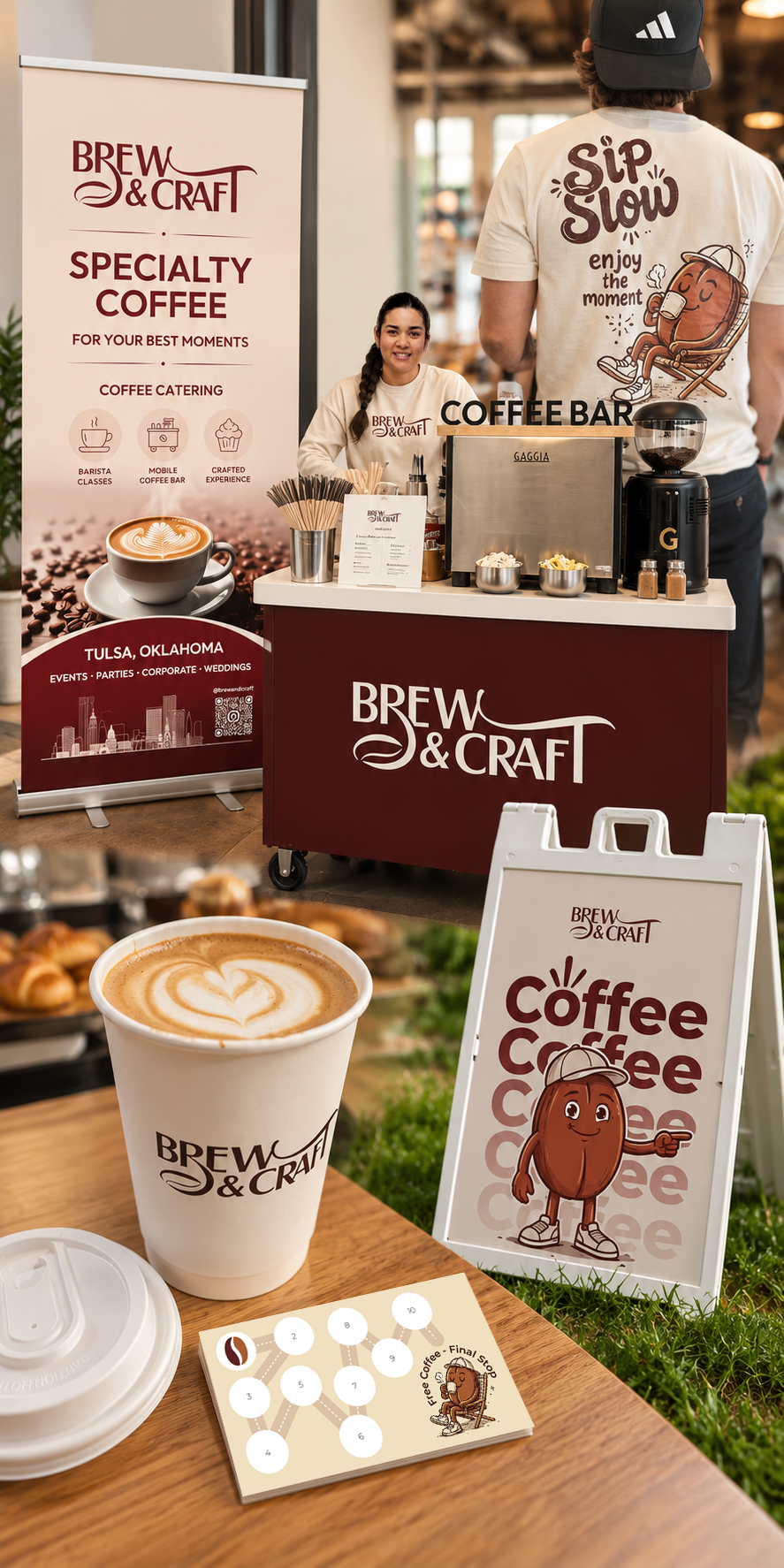 Brew & Craft brand identity by Prokea Studio